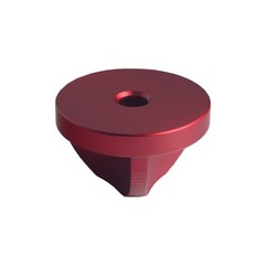 45 RPM Record Adapter Solid Aluminum 7 Inch Vinyl Records Dome 45 Adapter Red