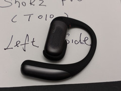 Shokz – OpenFit Pro (T010) -True Wireless Earbuds Black – Left Side