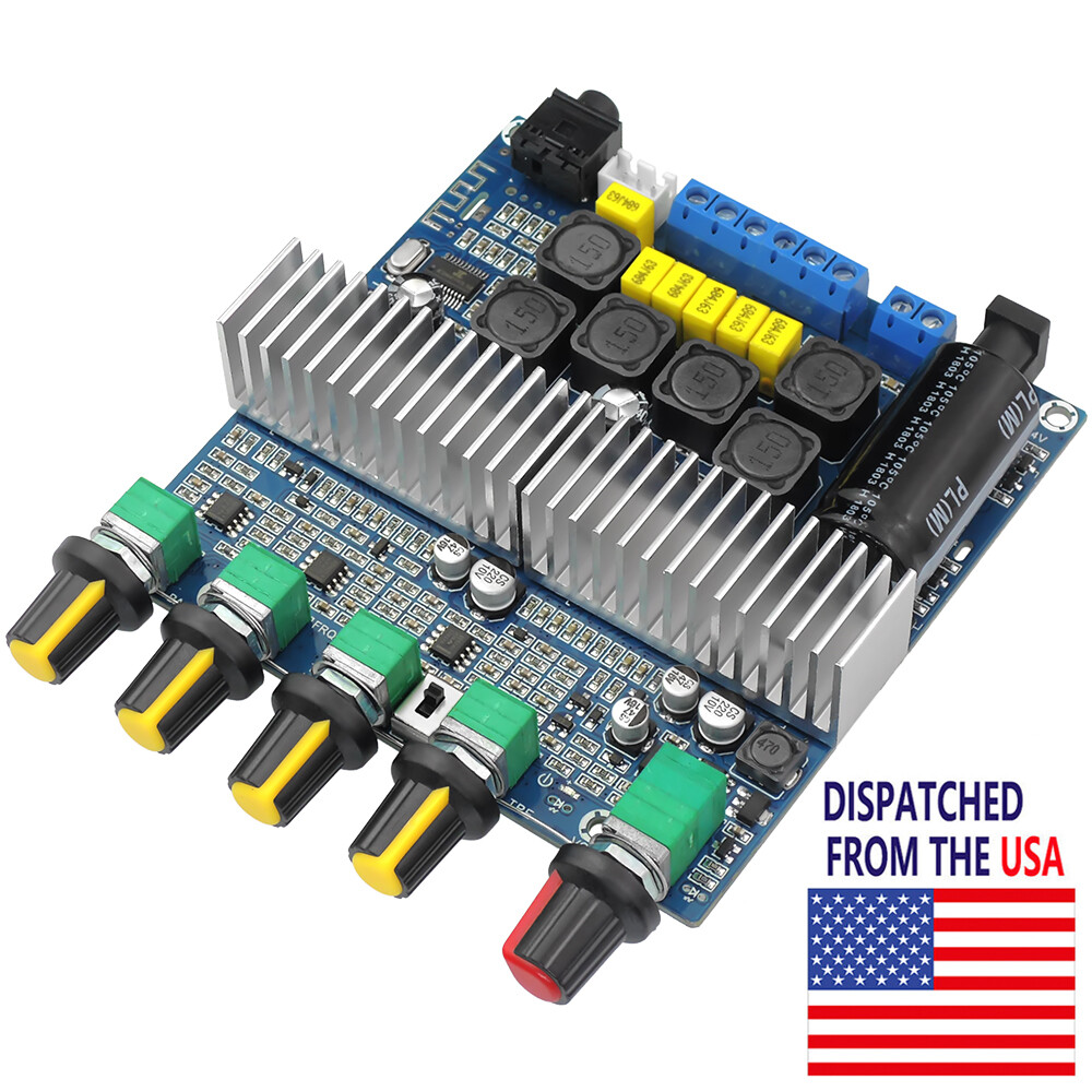 Bluetooth TPA3116 Power Amplifier Board Digital HIFI Module 12-24V 100W+50W+50W