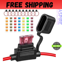 10 Pack Inline Fuse Holder 12V, Professional 12 AWG Waterproof Fuse Holder wi…