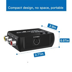 S Video to HDMI Converter, AV RCA to HDMI Converter, Includes RCA Cable + S V…