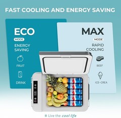 12V Car Refrigerator Freezer Portable Compressor Cooler APP Control for Camping