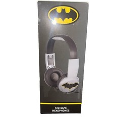 Batman DC Comics Headphones Kid Safe Adjustable Headband 3-9 yr [NEW] Sealed