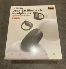 Wilysaw Open Ear Headphones S23 Pro – Lightweight & Secure Fit – Black – NEW