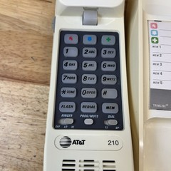 AT&T Trimline 210 Desk Top or Wall Hanging Telelphone Beige