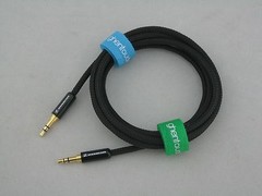 D01 (0.5m 1.5ft)—3.5mm Jack 1/8″ TRS Stereo AUX Canare Cable for mp3/cell/car