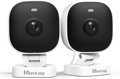 X2 VIMTAG 5G/2.4G 2.5K Cameras for Home Security-Outdoor/Indoor White Black