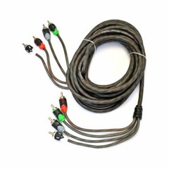 Raptor R5R174 PRO SERIES 17Ft. Dual Twist 4-Channel RCA Audio Interconnect Cable