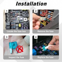 300Pcs Car Fuses Assortment Kit Micro Mini Standard 2A-40A with Storage Box