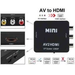 RCA AV to HDMI HD Converter Adapter Composite 3RCA CVBS Audio Video Wii NES SNES