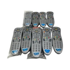 Lot of 9 – At&t Uverse RC1534801 Silver 5-10 m Wireless Handheld Remote Control
