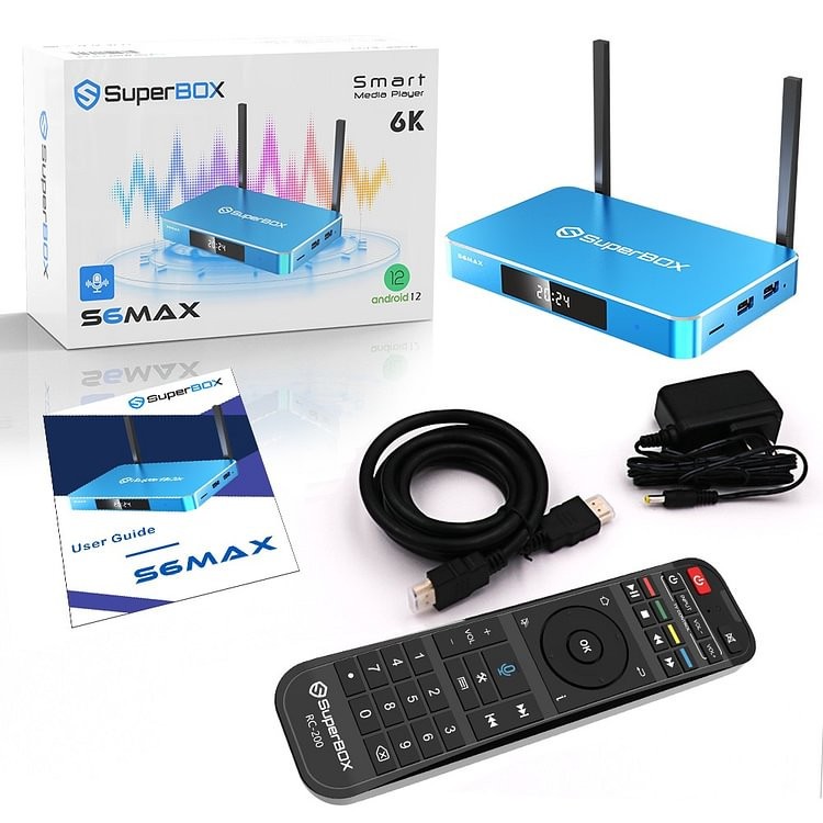 SuperBox S6 Max Streaming Box Android Smart TV Brand New sport Same Day Shipping