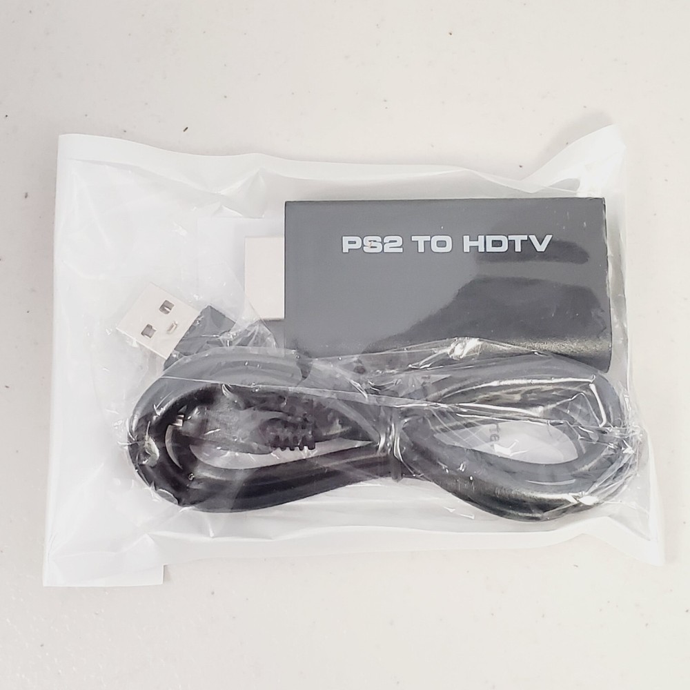 PS2 to HDMI Video Converter Adapter w 3.5mm Audio Output HDTV Monitor US SELLER
