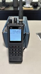 Sporty’s PJ2 Aviation Comm Radio with Rechargeable Battery & Charger Stand