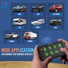 MICTUNING Wireless RGB 8 Gang Switch Panel LED Light Circuit Control Box 12v 24v