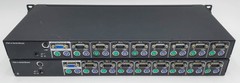 LOT OF 2 StarTech SV831 StarView 8-Port USB-Console KVM Switch
