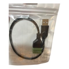 USB 2.0 A Male to 5 Pin Screw Terminal Block Adapter Solderless RS485 Serial
