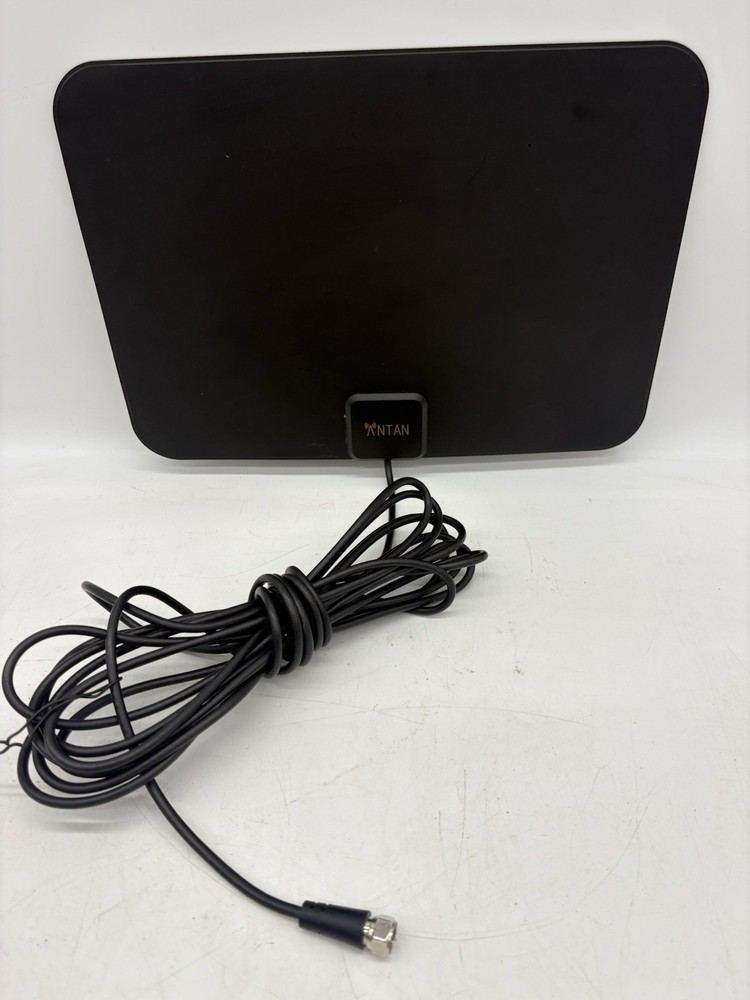 ANTAN Indoor Window HDTV Antenna 35 45 Miles Range Support +coaxial cable Black