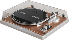 KORUS Bluetooth Record Player with External Speakers & Adjustable Counterweight