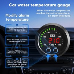 ZHSYMX Universal 52mm Water Temperature Gauge with Joint Pipe: None, Green