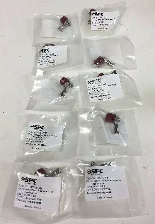 NEW SPC TECHNOLOGY Insulated Banana Jack, In Sealed Package Lot Of 10
