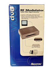 RF Modulator Audio / Video Converter Model DVD647 DVD Video Games Camcorders NEW