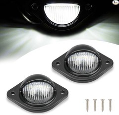 2 PCS Car LED License Plate Light, ABS Waterproof and Shockproof 6500K High-brig