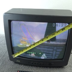 JVC C-13810 Vintage CRT Television Retro Gaming TV With Remote 13″ AV Inputs 90s