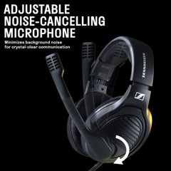 Massdrop x Sennheiser PC37X Gaming Headset — Noise-Cancelling Microphone, Black