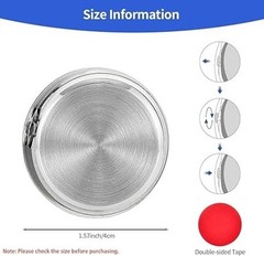 Mini Car Clock Stick on Dashboard Color: Black, WhiteItem Package Quantity: 2