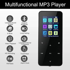 Bluetooth 5.0 MP3 Player HiFi Lossless Sound FM Radio Music Voice Recorder 144GB