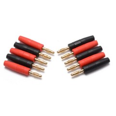 10X 4mm Wire Cord Solder Type Male Banana Plug Jack Connector Gold Plated TTITEM