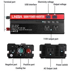 5000W 3000W 1500W Convertidor Onda sinusoidal modificada 12V A 110V Para Carro
