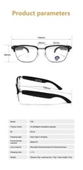 Smart Glasses AI Bluetooth Call Glasses Audio Translation for Men and Women Work