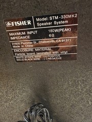 Awesome Pair Of FISHER STM-330M Shelf Speakers 180w – Nice Working Condition