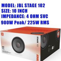 NEW JBL Stage102AM 10in. Subwoofer 900 Watts Peak High Performance 10″ Subwoofer