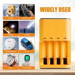 Household Universal Battery Charger Kit With Cells Fits Electronic Equipment Use