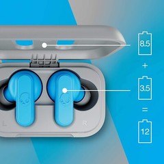 Skullcandy Dime True Wireless In-Ear Earbud -BLUE/GRAY (Certified Refurbished)
