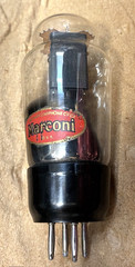 U12 MARCONIPHONE BLACK MESH PLATE BRITISH MADE LARGE CUP GETTER TUBE FW U14 NOS