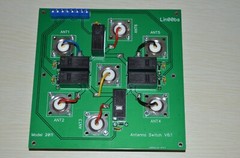 6:1 DIY KIT 6-way coax remote antenna switch SO-239 HF MW Omron Ham Radio