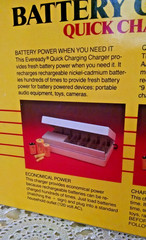 Battery Charger New NOS Eveready FCC10 Hong Kong 1988 Quick Charge Rechargeable