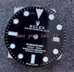 1 PCS 3135mm Watch black green water ghost dial for 2836 2824 3135 movement NEW