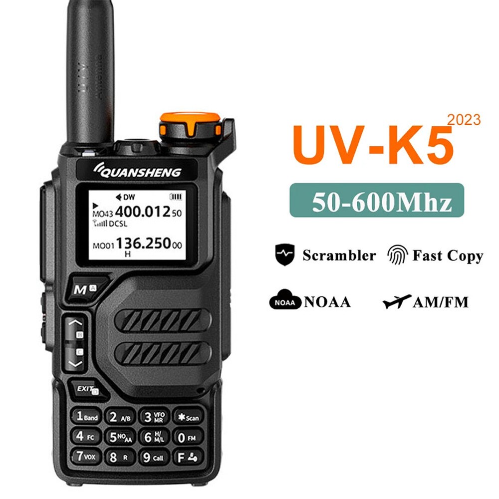 Quansheng UV-K5 Walkie Talkie 50-600MHz DTMF VOX FM UHF VHF 2-Way Radio FM LOT