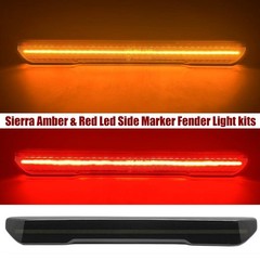 Smoke Side LED Front Rear Marker Fender Lights for GMC 2020+ Sierra 2500 3500 HD