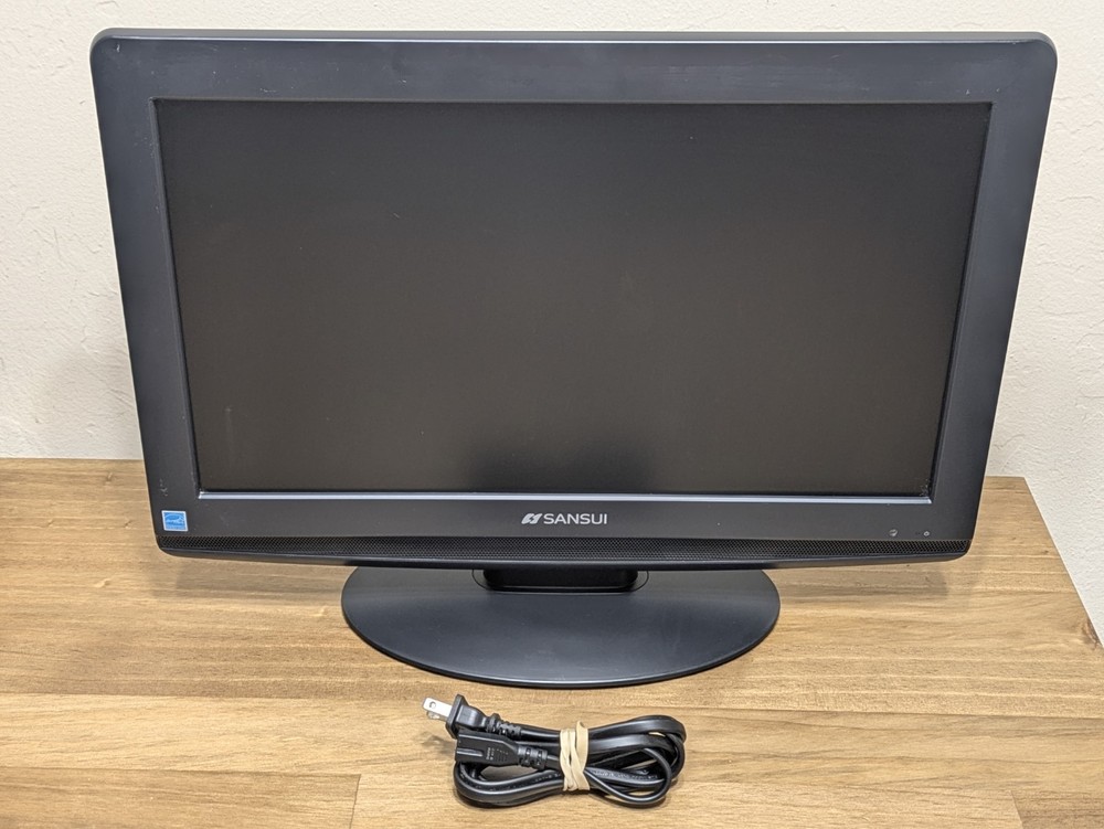 SANSUI HDLCD19WB 19″ 720p HD LCD Retro Gaming TV Monitor VGA Component – TESTED