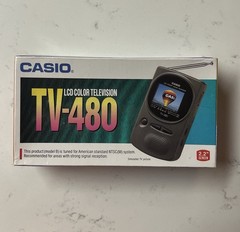 New Sealed Vintage Casio TV-480 LCD Color Television 2.2″ Handheld Mini TV480