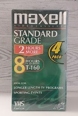 VHS Tapes T-160 VHS Blank Tapes (Up To 8 Hours Per Tape) NOS Sealed 4 Pack 