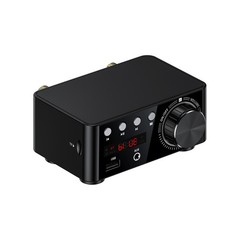HiFi Stereo Bluetooth 5.0 Digital Power Amplifier Audio Receiver USB 50W+50W BLK