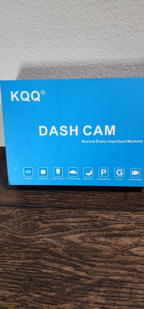 KQQ 4K Dash Cam Recorder Ultra HD Front & Rear Camera Night Vision Ultra HD New