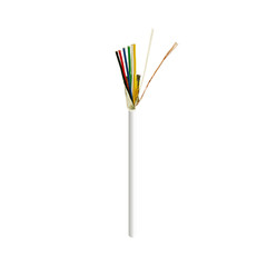 Security Wire Burglar Alarm 22/6 Cable 500FT Stranded Shielded White 500 ft